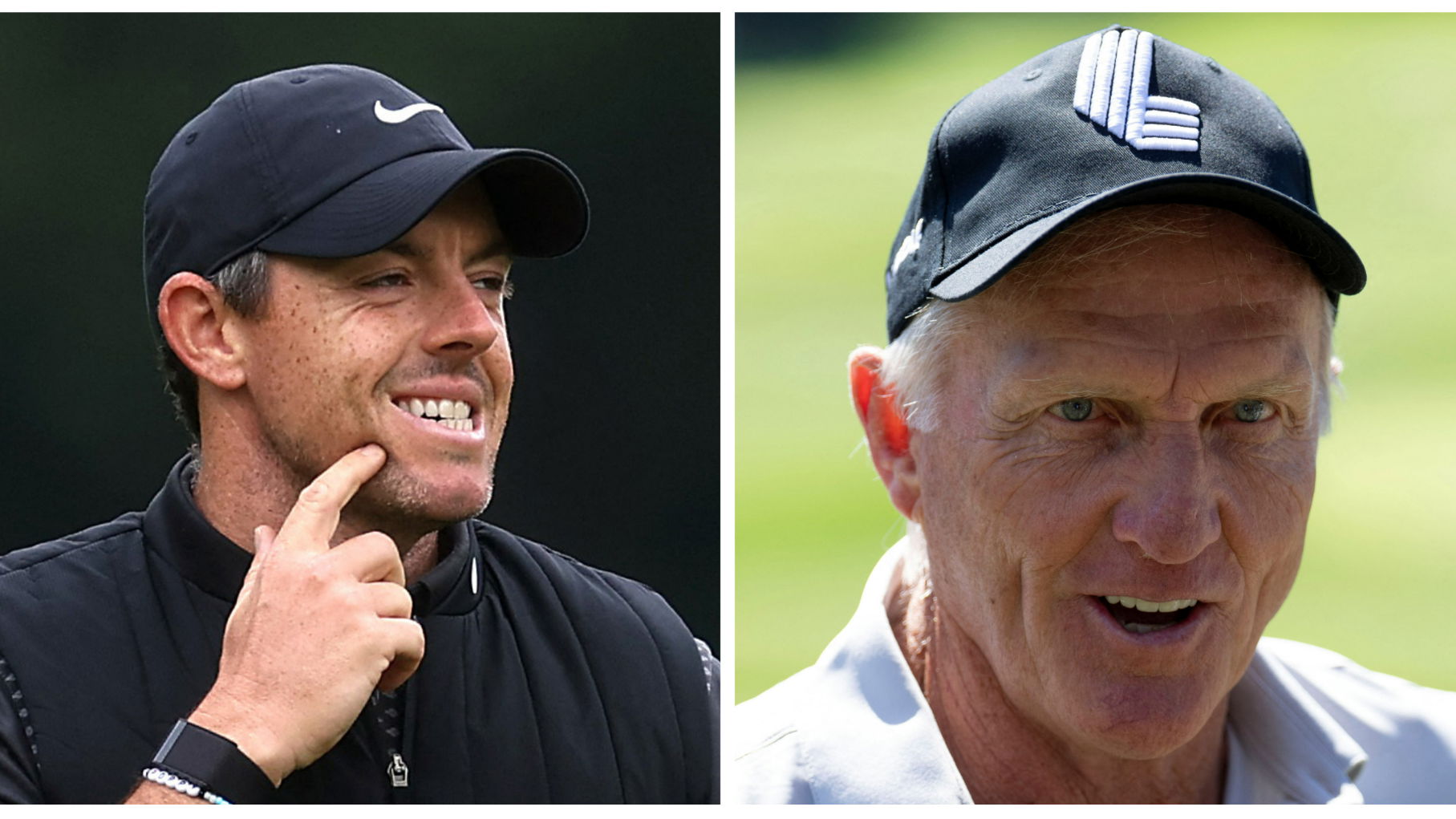 Rory McIlroy or LIV's Greg Norman? Golf fans divided as Shark bites again...